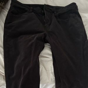 American Eagle Black High Waisted Corduroys